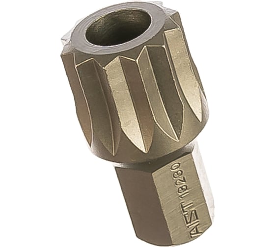 Изображение товара Бита 12-лучевая с отверстием под штифт ММ16, 10 мм AIST 1323016MM 00-00008543