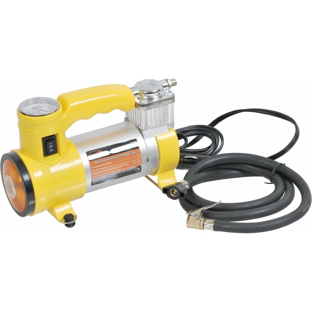 Автокомпрессор с фонарем АвтоDело 12V10.5 АТМ 35L/MIN 40305   ...