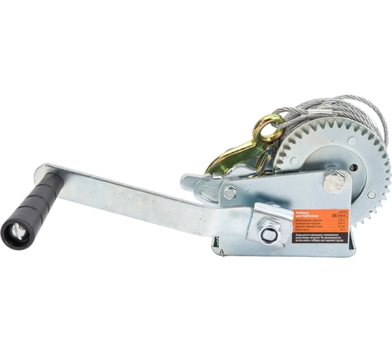 Изображение товара Шестеренчатая лебедка АвтоDело 675 кг трос 10м. 43675 11063