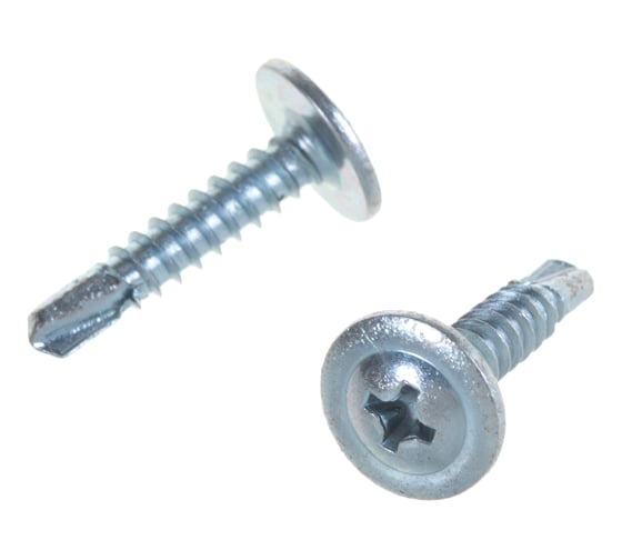 Изображение товара Саморез с прессшайбой Метизный двор 4,2х19 сверло уп. 1 кг 4690441023520