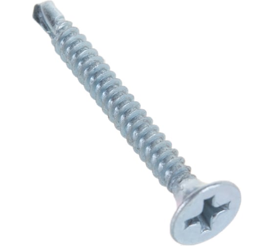 Изображение товара Саморез по металлу для ГКЛ Метизный двор 3,5x35 потайной, оцинкованный, сверло 23 шт. 4690441018311