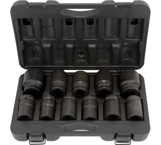 Изображение товара Набор головок ударных 1" 11 шт., L=80 мм, пластиковый чемодан АвтоDело 40329 15164