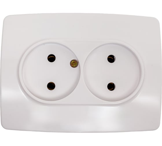 Изображение товара Розетка ЭРА 12-2107-01 2X2P, 16A-250В, IP20, 12, белый Б0031238