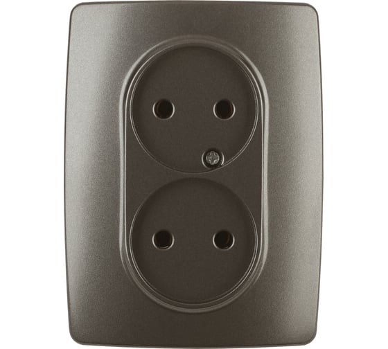 Изображение товара Розетка ЭРА 12-2107-13 2X2P, 16A-250В, IP20, 12, бронза Б0031245
