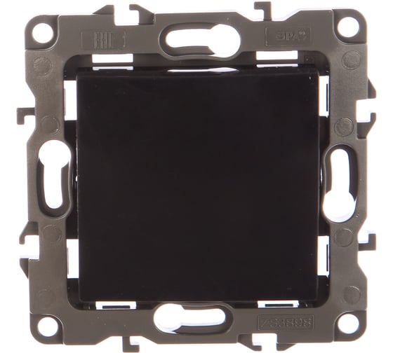 Изображение товара Выключатель ЭРА 12-1001-06 10АХ-250В, IP20, без м.лапок, 12, чёрный Б0014632