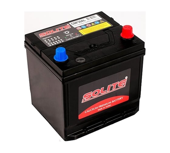 Изображение товара Аккумуляторная батарея SOLITE 6СТ50 куб 206х172х204 CMF50AL