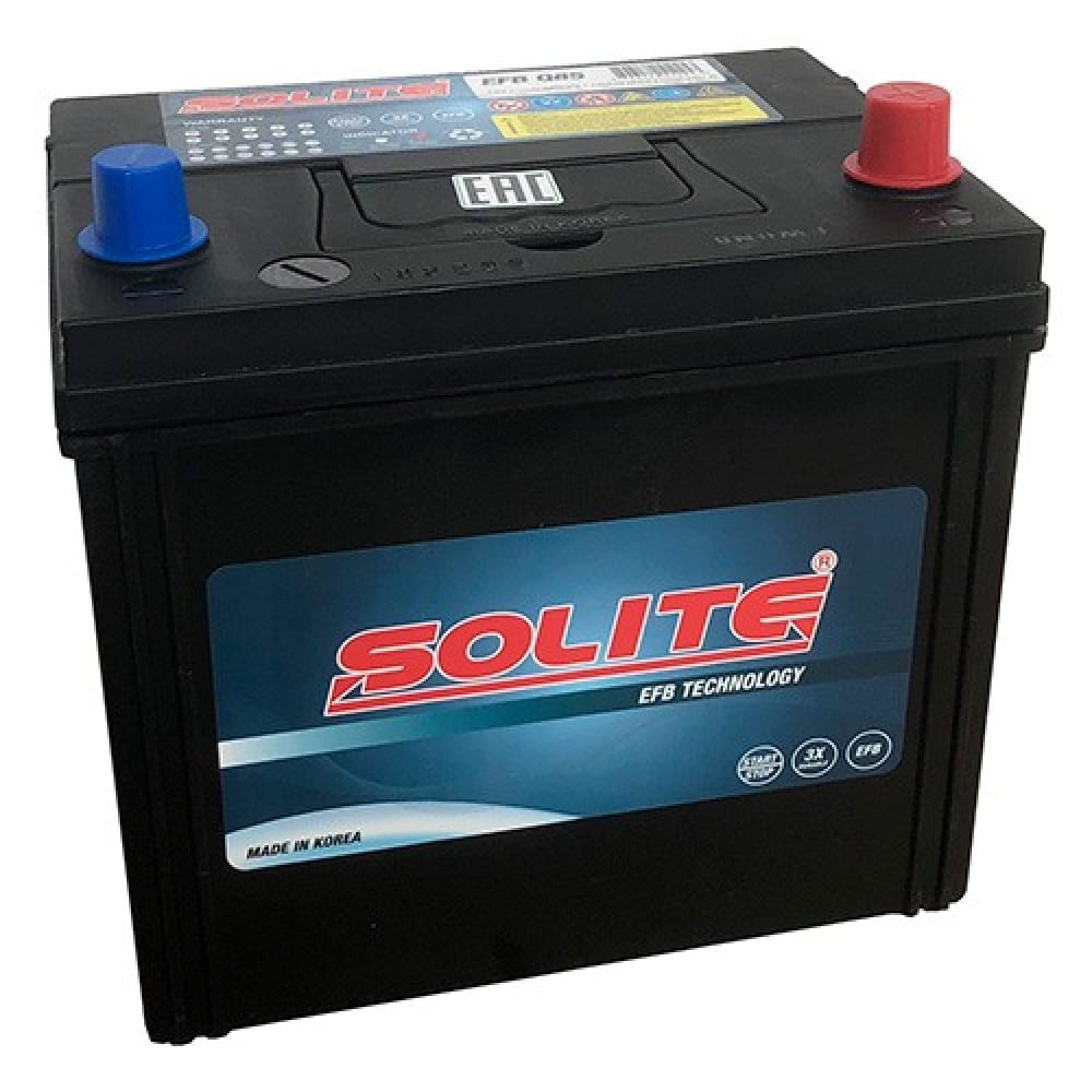Автомобильный аккумулятор Solite автомобильный аккумулятор delkor agm 95 ач обратная полярность l5