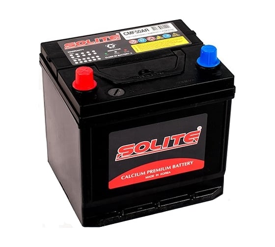 Изображение товара Аккумуляторная батарея SOLITE 6СТ50 куб 206х172х204 CMF50AR