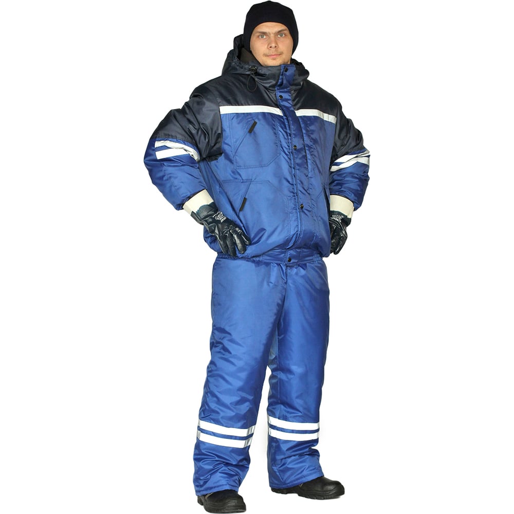 Зимний костюм URSUS СТИМ васильковый/темно-синий КОС634-031; 64-66, 182-188