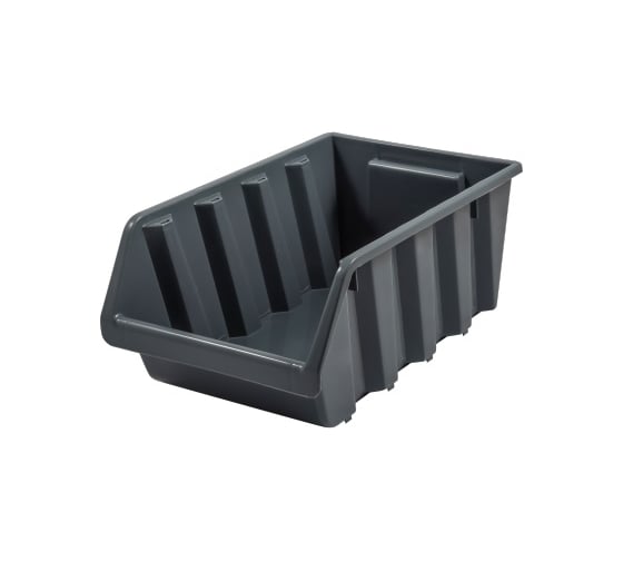 Изображение товара Ящик Blocker п/п 245х170х125 мм вкладываемый, штабелируемый цв. серый, 31405