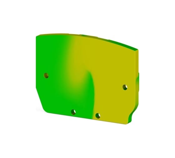 Изображение товара Концевой сегмент на клеммники Klemsan пруж. мини MYK 2T, (желто-зеленый); NPP MYK 2T 100 шт. 0.0.0.4.446422T