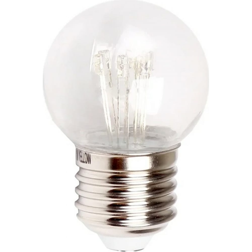 фото Светодиодная лампа-шар для украшения neon-night диаметр 45 мм, цоколь e27, 6 led, 1 вт зеленая 405-124