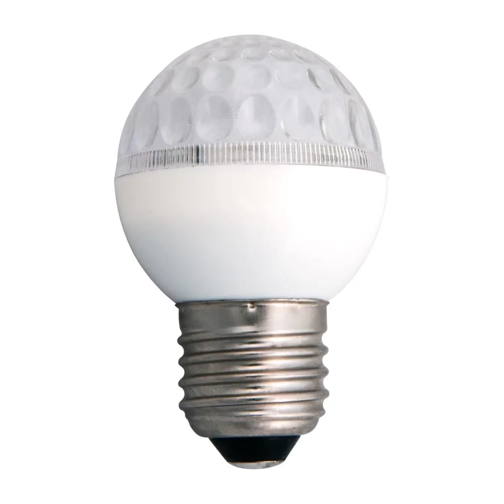 фото Светодиодная лампа-шар для украшения neon-night диаметр 50 мм, цоколь е27, 9 led, 1 вт красная 405-212