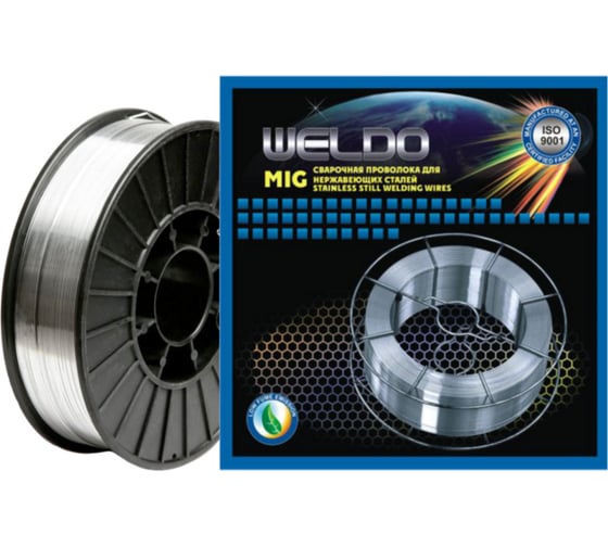 Изображение товара Проволока сварочная нержавеющая ER 316LSi (5 кг; 0.8 мм) WELDO X4107