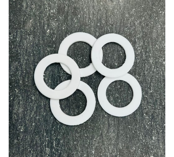 Изображение товара Набор фторопластовых прокладок Профитт 1 1/4, 24х37 мм, 5 шт. 4827844