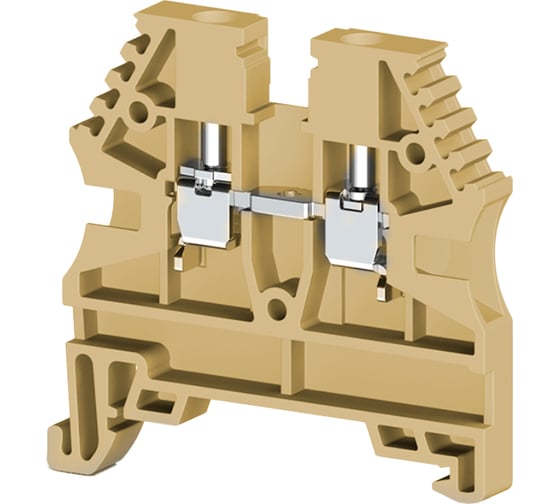 Изображение товара Клеммник на DIN-рейку Klemsan 2,5мм.кв., бежевый, AVK2,5(RP) 100 шт. 0.0.0.3.304129RP