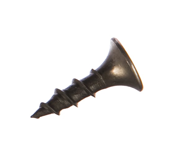 Изображение товара Саморез по дереву для ГКЛ Метизный двор 3,5х16, крупная резьба, оксидированный уп. 1 кг 4690441020338