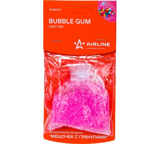 Изображение товара Подвесной ароматизатор Airline Мешочек с гранулами бабл гам AFME030