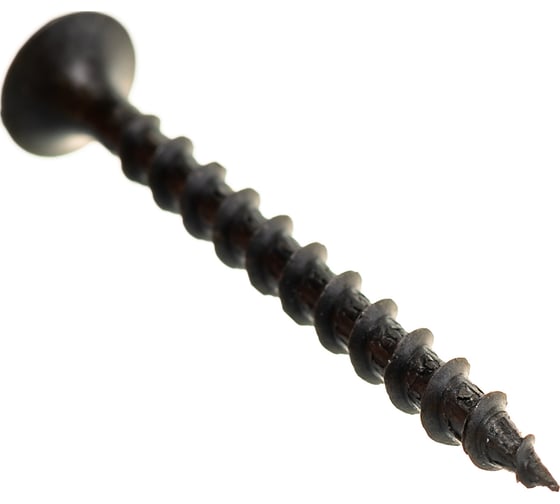 Изображение товара Саморез по дереву для ГКЛ Метизный двор 3,5х41, крупная резьба, оксидированный уп. 1 кг 4690441020734