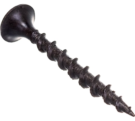 Изображение товара Саморез по дереву для ГКЛ Метизный двор 3,5x32, крупная резьба, оксидированный, 30 шт. 4607173900593