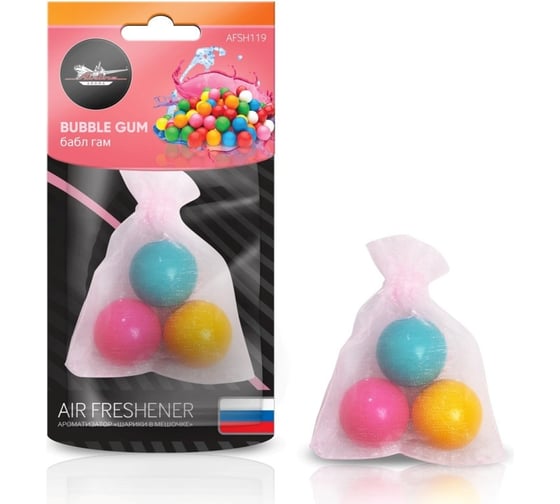 Изображение товара Ароматизатор Airline Шарики в мешочке, бабл гам AFSH119