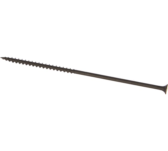 Изображение товара Саморез по дереву для ГКЛ Метизный двор 4,8x152, крупная резьба, оксидированный, 100 шт. 4607159062581