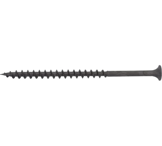 Изображение товара Саморез по дереву для ГКЛ Метизный двор 4,8x89, крупная резьба, оксидированный, 100 шт. 4607159062543