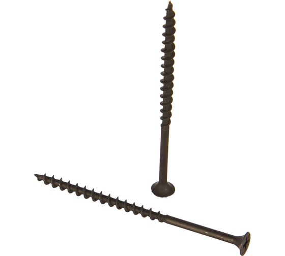 Изображение товара Саморез по дереву для ГКЛ Метизный двор 4,2x76, крупная резьба, оксидированный. 9 шт. 4607173900647