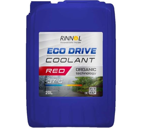 Изображение товара Охлаждающая жидкость RINNOL ECO DRIVE COOLANT RED, 200 л 100292
