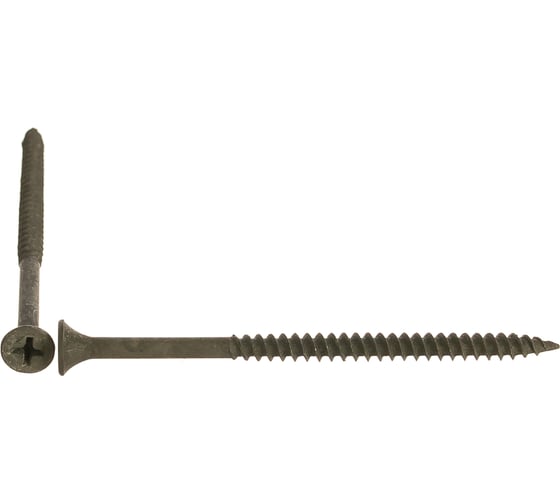 Изображение товара Саморез по металлу для ГКЛ Метизный двор 4,2х76, частая резьба, оксидированный уп. 1 кг 4690441020116