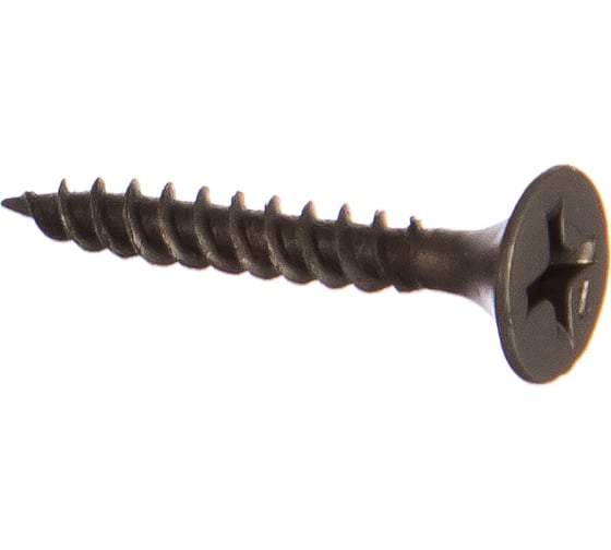 Изображение товара Саморез по металлу для ГКЛ Метизный двор 3,5x25, частая резьба, оксидированный, 40 шт. 4607173900470