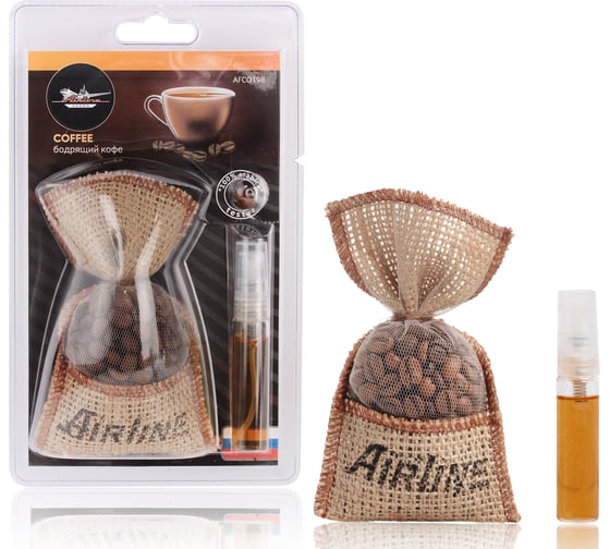 Изображение товара Ароматизатор Airline Кофе в мешочке со спреем, бодрящий кофе AFCO198