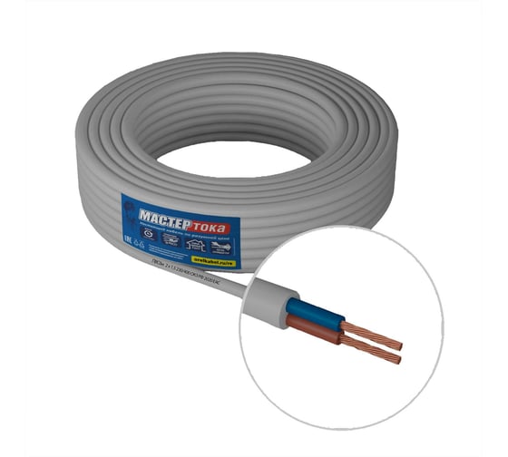 Изображение товара Провод ПВСбм Мастер Тока 2х1.5 белый 100м МТ1109