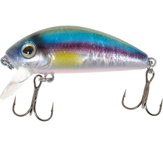 Изображение товара Воблер Strike Pro Mustang Minnow 45 цвет: A210-SBO-RP Rainbow Ghost Wakasagi MG-002F#A210-SBO-RP