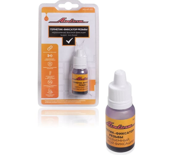 Изображение товара Неразъемный герметик-фиксатор резьбы высокой фиксации Airline 6 мл. AG-AF-02