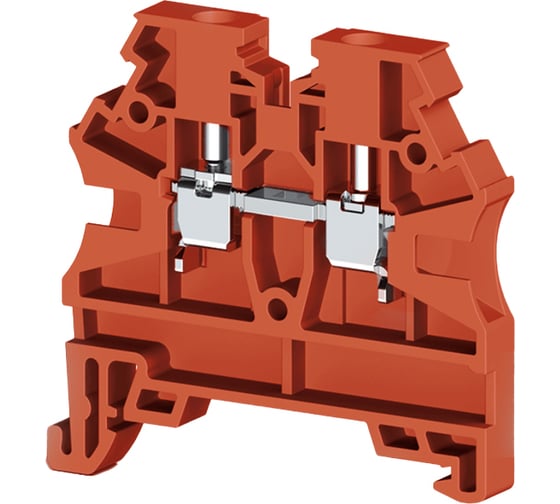 Изображение товара Клеммник на DIN-рейку Klemsan 2,5мм.кв., красный, AVK2,5 RD(RP) 100 шт. 0.0.0.3.304204RP