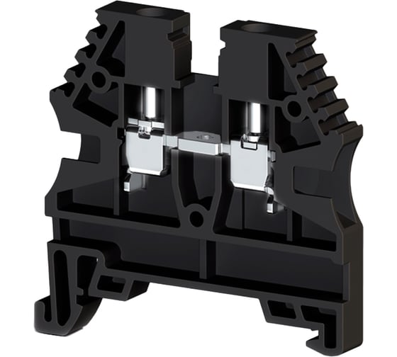 Изображение товара Клеммник на DIN-рейку Klemsan 2,5мм.кв., черный, AVK2,5(RP) 100 шт. 0.0.0.3.304125RP