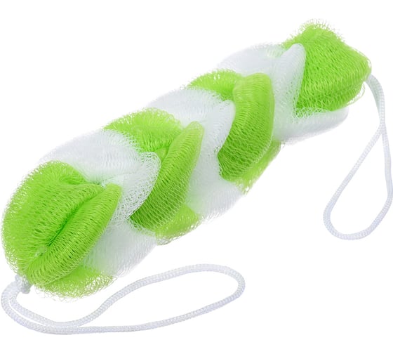 Изображение товара Мочалка для душа Банные Штучки Косичка, 22х5 см 42х5 см с ручками, 5 цветов 40024