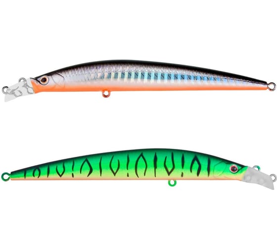Изображение товара Воблер Strike Pro Top Water Minnow 110 цвет: GC01S/A70-713S Double Black Silver OB/Mat Tiger JL-166F#GC01S JL-166F#GC01S/A70-713S
