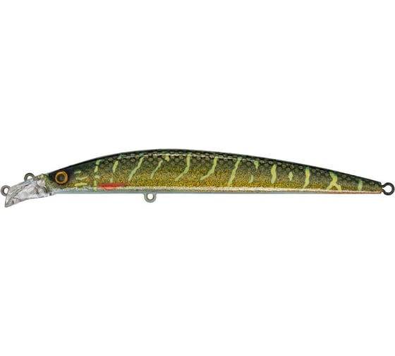 Изображение товара Воблер Strike Pro Top Water Minnow 110 цвет: JV012 Green Motoroil Pike UV JL-166F#JV012-UV