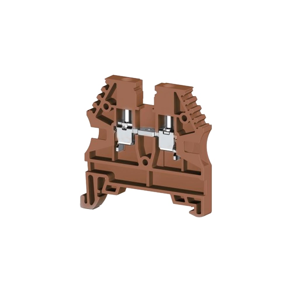 Изображение товара Клеммник на DIN-рейку Klemsan AVK4(RP), коричневый, 4мм², 80шт