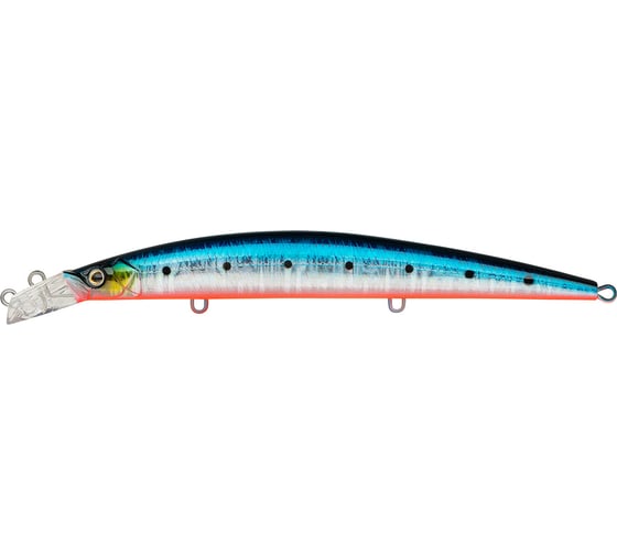 Изображение товара Воблер Strike Pro Top Water Minnow 130 цвет: A234-SBO-LU Blue Back Silver OB Fluo JL-158F#A234-SBO-LU
