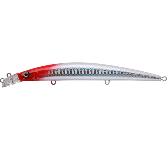 Изображение товара Воблер Strike Pro Top Water Minnow 130 цвет: 022PPP-713 Redhead Silver JL-158F#022PPP-713