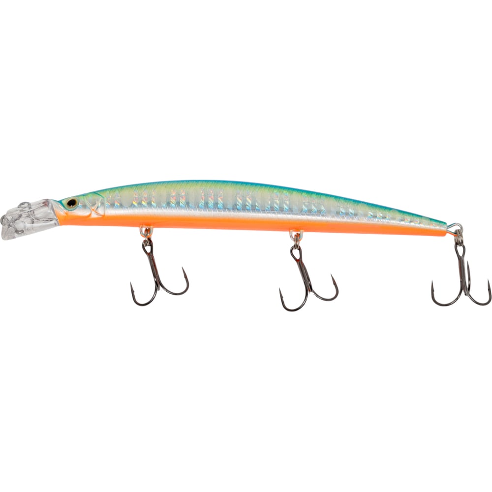 Изображение товара Воблер Strike Pro Top Water Minnow 130 UV Blue Silver Размер 130мм