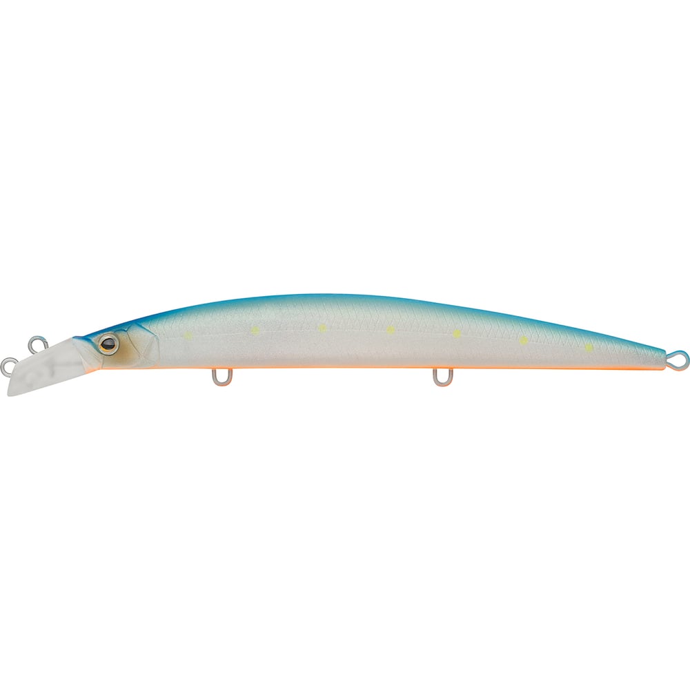 Изображение товара Воблер Strike Pro Top Water Minnow 130 цвет S056C Blue Mat Transparent Milk