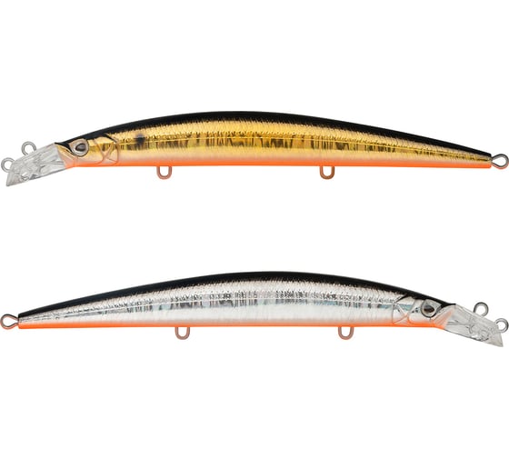 Изображение товара Воблер Strike Pro Top Water Minnow 130 цвет: A70-613-SBO Double Silver/Smoked JL-158F#A70-613-SBO