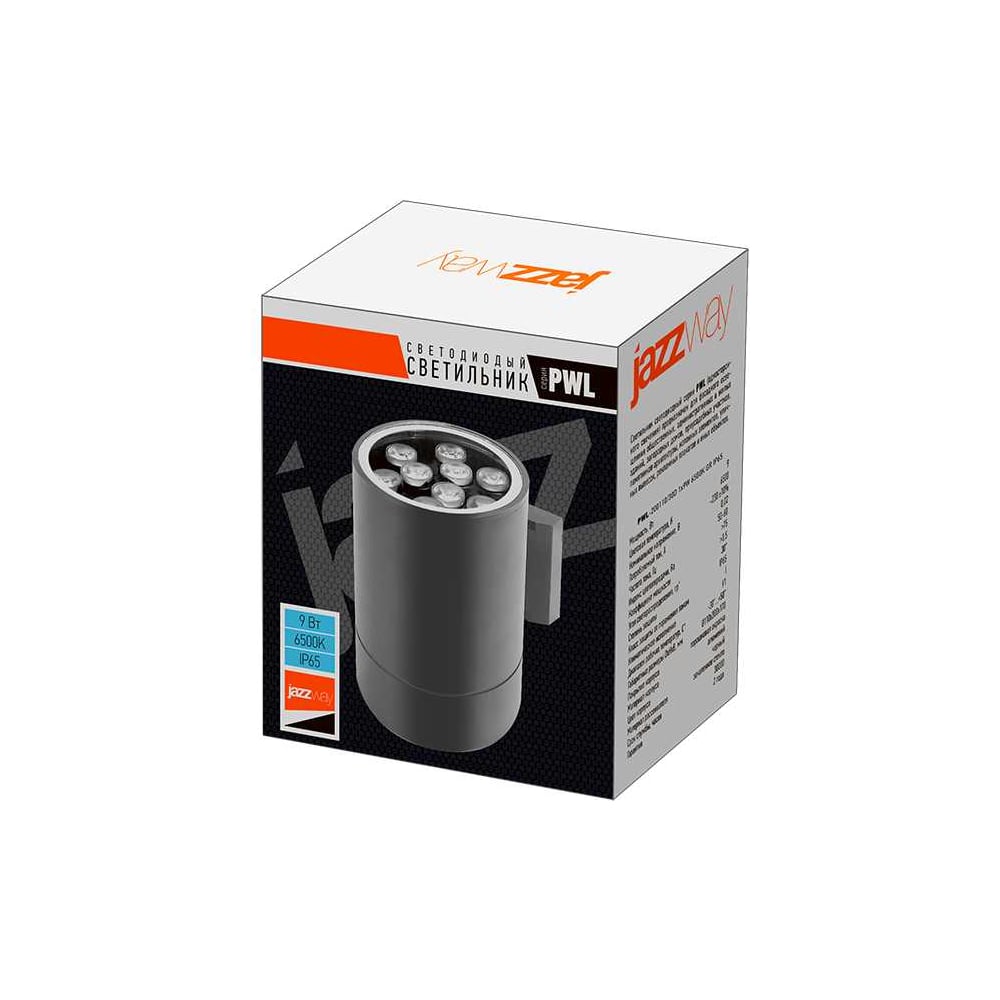 Изображение товара Светильник архитектурный светодиодный Jazzway PWL-200110/30D 9Вт IP65 серый фасадный