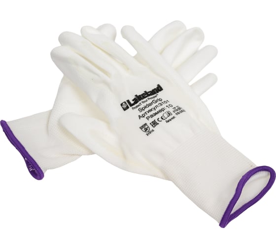 Изображение товара Перчатки для точных работ с полиуретановым покрытием Lakeland SpiderGrip 7-3101/ размер 10/XL 7-3101/10(XL)