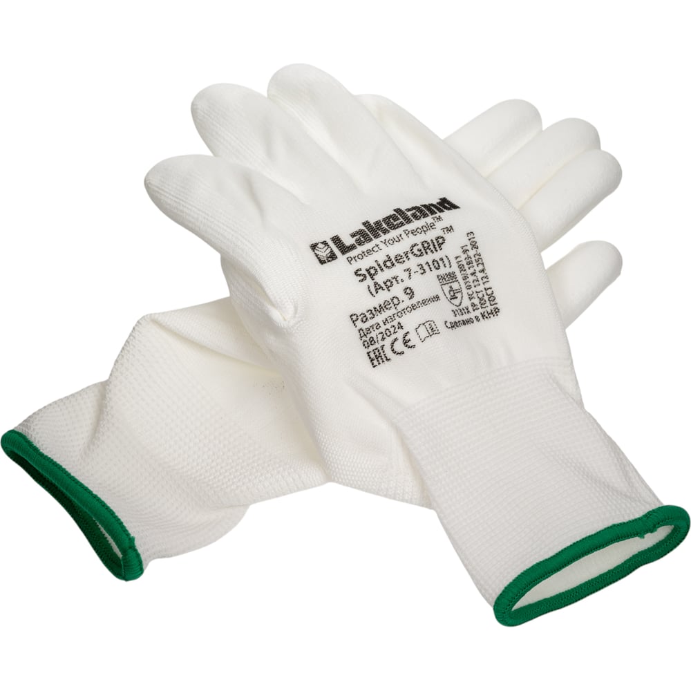 Изображение товара Перчатки для точных работ Lakeland SpiderGrip 7-3101 размер 9/L полиуретан Полиэстер