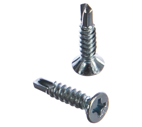 Изображение товара Оконный саморез Метизный двор 3,9x19 сверло, белый, 17 шт. 4690441018403